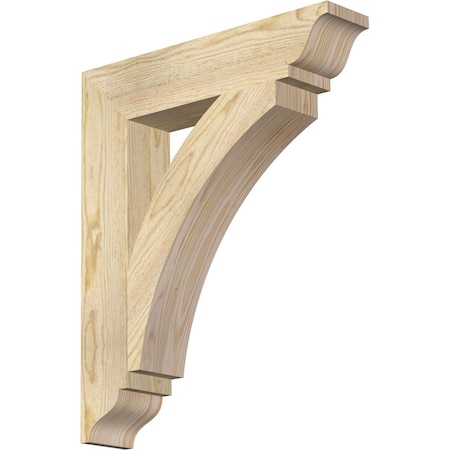 Ekena Millwork Thorton Traditional Rough Sawn Bracket, Douglas Fir, 4"W x 20"D x 24"H BKT04X20X24THR01RDF
